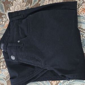 Womens Black Silver Jeans